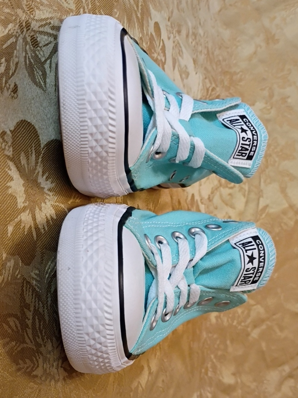CONVERSE All Star Low Top Sneakers in Aqua . Women's 7.5 Men's 5.5 - Picture 3 of 10